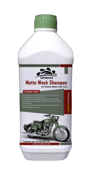 uniwax Matte paint wash shampoo for car and bike uniwax - 1kg